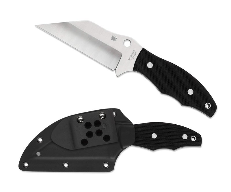 Spyderco سكين سبايدركو رونين 2 ذات الشفرة الثابتة بطول 4.08" من الفولاذ المقاوم للصدأ CTS BD1 وحافظة بولتارون مخصصة عالية الجودة - حافة عادية - FB09GP2 - Image 2